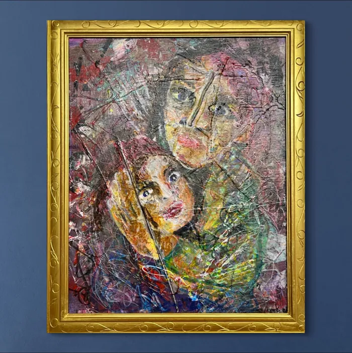 Eyes of Fear - War — unique Christian art gift, original by Agata May'kowska