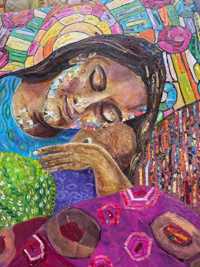 Guardian of Innocence — unique Christian art gift, original by Agata May'kowska
