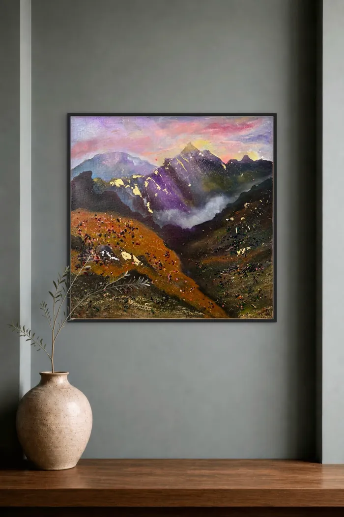 Held in the Heights — unique Christian art gift, original by Agata May'kowska