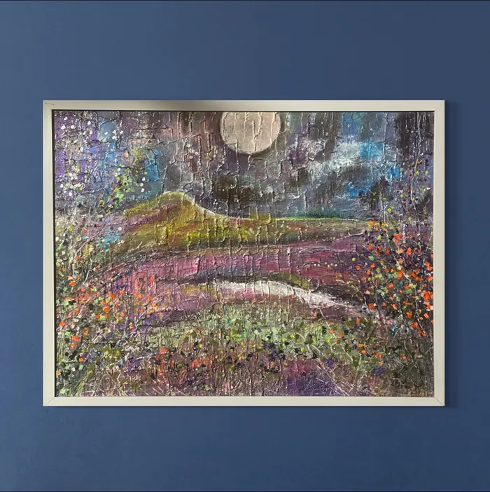 Moonlight Delight — unique Christian art gift, original by Agata May'kowska