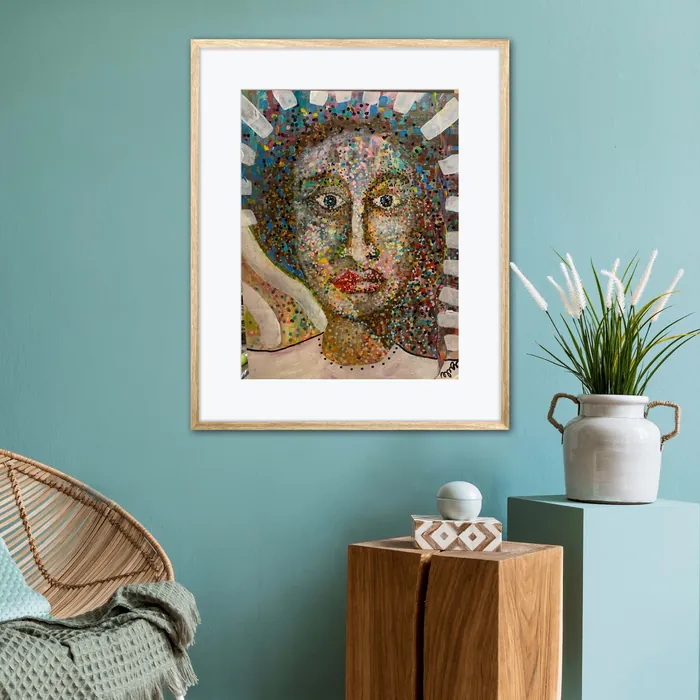 Woman — unique Christian art gift, original by Agata May'kowska