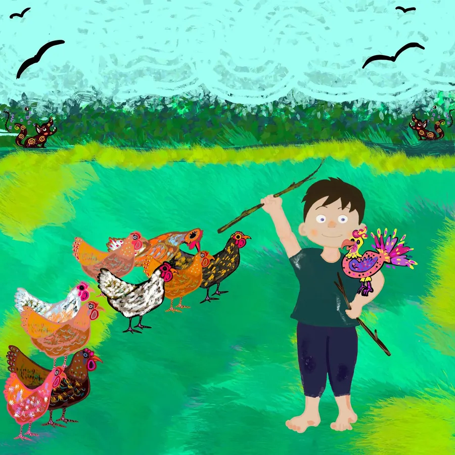 Joey the Rooster Boy — inside pages