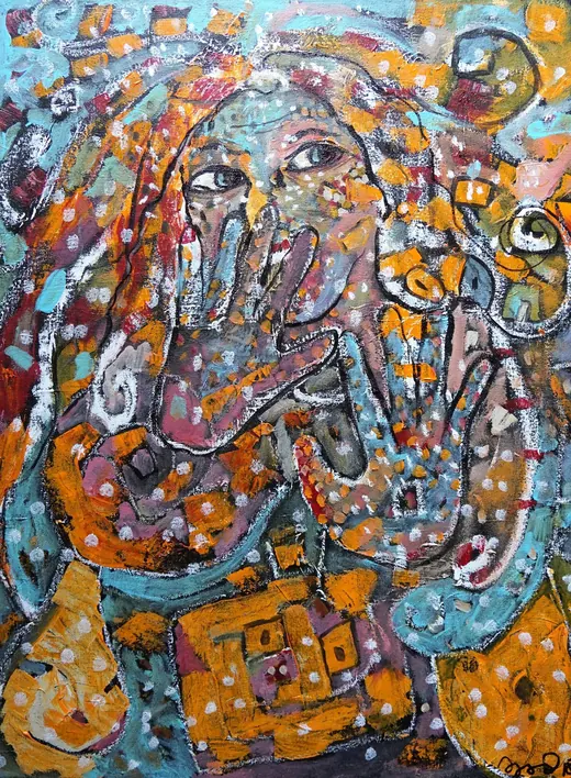 Breaking Chains — Acrylic by Agata May'kowska, HeArt of Healing collection (2018–2019)