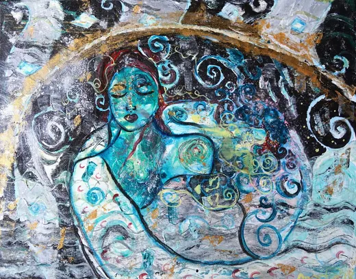 Don't Look Back — Acrylic by Agata May'kowska, HeArt of Healing collection (2018–2019)