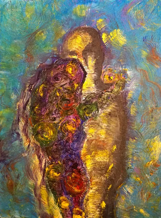 Emotional Blackmail — Acrylic, coarse finish by Agata May'kowska, HeArt of Healing collection (2018–2019)