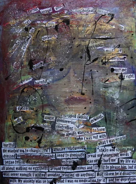F.O.G. — Acrylic, paper by Agata May'kowska, HeArt of Healing collection (2018–2019)
