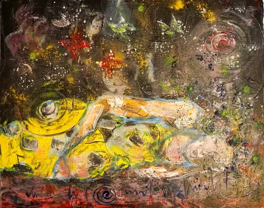 Fighting my Incubus — Acrylic by Agata May'kowska, HeArt of Healing collection (2018–2019)