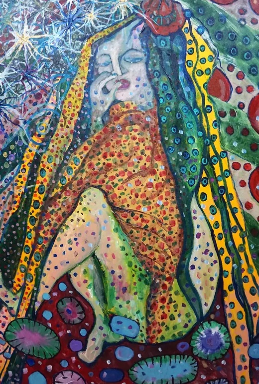 Gaslighted — Acrylic by Agata May'kowska, HeArt of Healing collection (2018–2019)