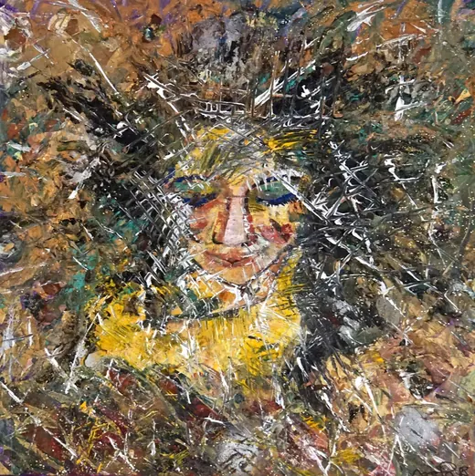 Humble — Mixed media by Agata May'kowska, HeArt of Healing collection (2018–2019)
