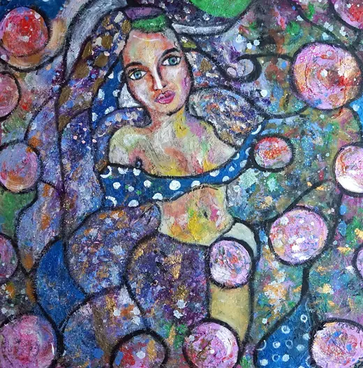 In Plain Sight — Acrylic, coarse finish by Agata May'kowska, HeArt of Healing collection (2018–2019)