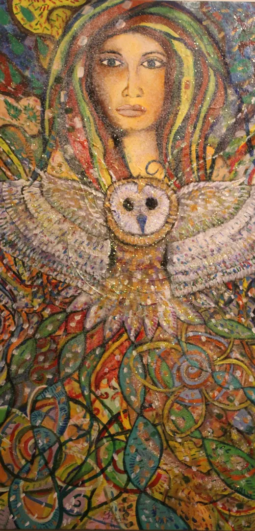 Inner Wisdom — Mixed media by Agata May'kowska, HeArt of Healing collection (2018–2019)