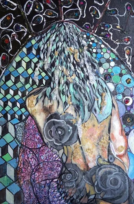 Leaving the Matrix — Mixed media by Agata May'kowska, HeArt of Healing collection (2018–2019)