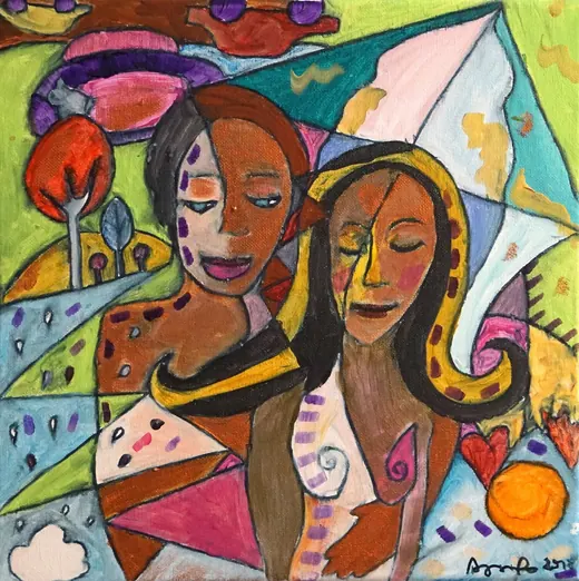 Manipulation — Acrylic by Agata May'kowska, HeArt of Healing collection (2018–2019)