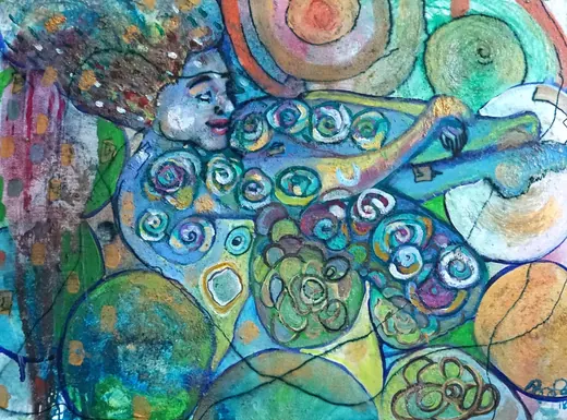 Self Love — Acrylic on canvas by Agata May'kowska, HeArt of Healing collection (2018–2019)