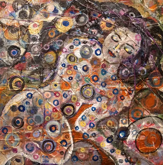 Sleeping Pandora — Acrylic by Agata May'kowska, HeArt of Healing collection (2018–2019)