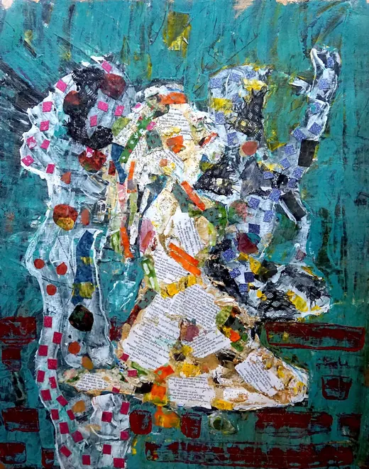 Soul Searching — Mixed media by Agata May'kowska, HeArt of Healing collection (2018–2019)