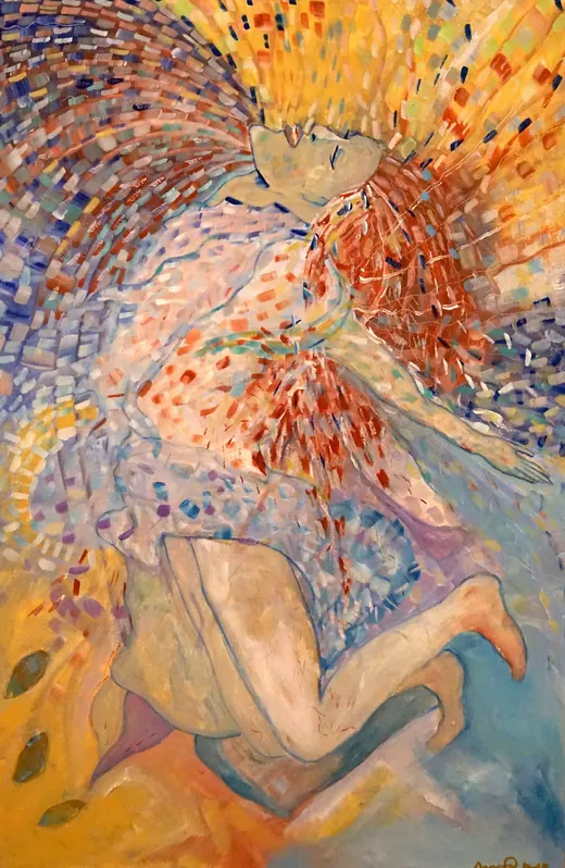 Weightless Freedom — Acrylic on canvas by Agata May'kowska, HeArt of Healing collection (2018–2019)