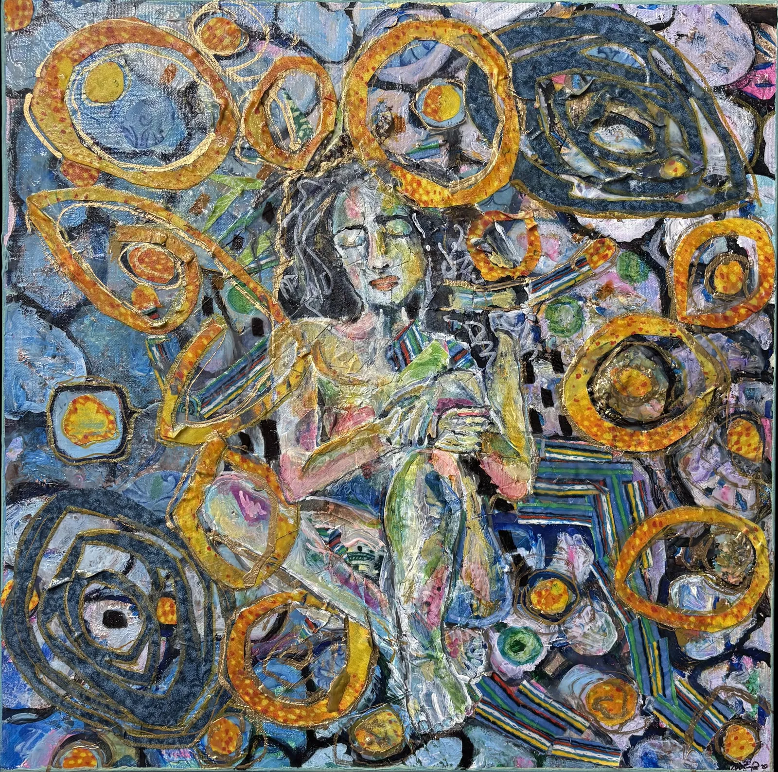 What Remains After the Storm — mixed media painting by Agata May'kowska